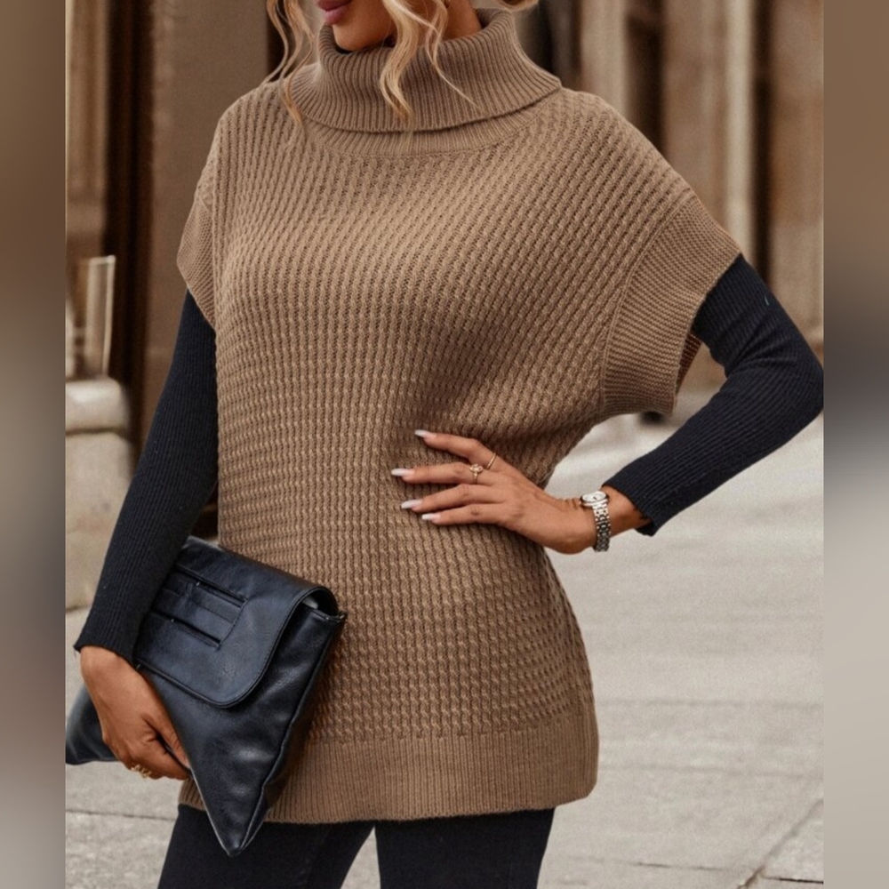 SHEIN Chestnut Knit Pullover